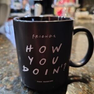 Black FRIENDS Coffee Mug "How You Doing" Joey Tribbiani